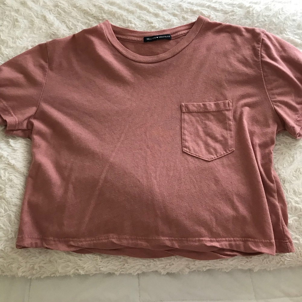 Brandy Melville Mauve pink tee (offers welcome)